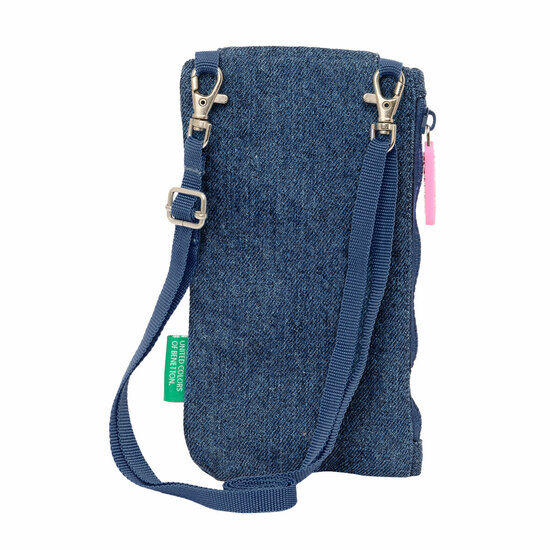 Portemonnee Benetton Denim Zak voor mobiel Blauw 2