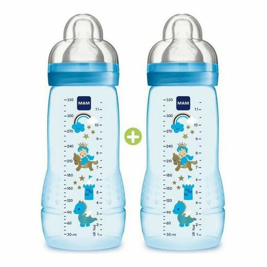 Babyfles MAM Easy Active 2 Stuks 330 ml 1