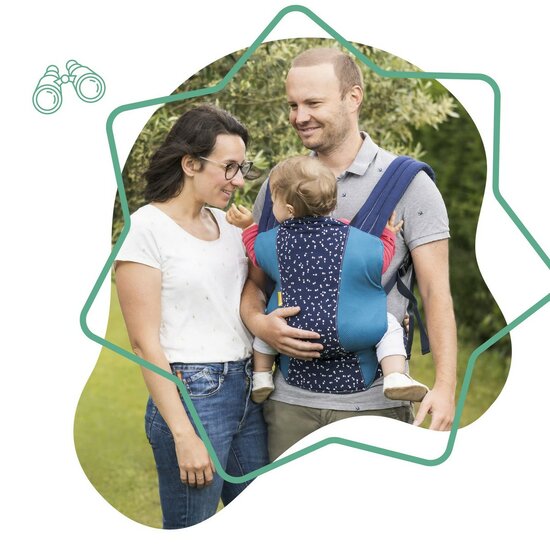 Draagzak voor baby&amp;apos;s Badabulle Easy &amp; Go 15 kg Blauw ergonomisch 0-4 Jaar 6