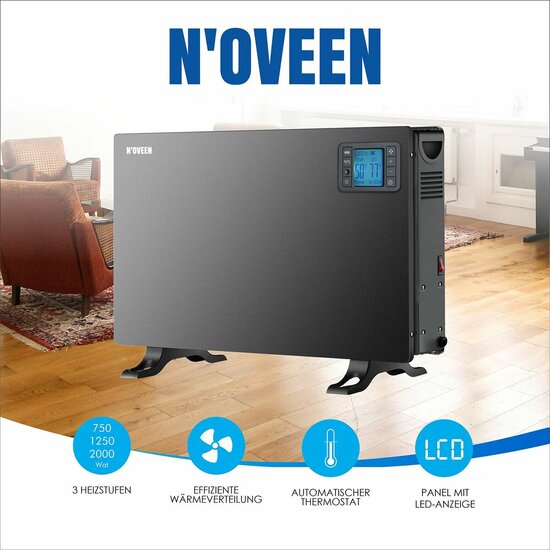 Verwarming N&amp;apos;oveen CH7100 Zwart 2000 W 4