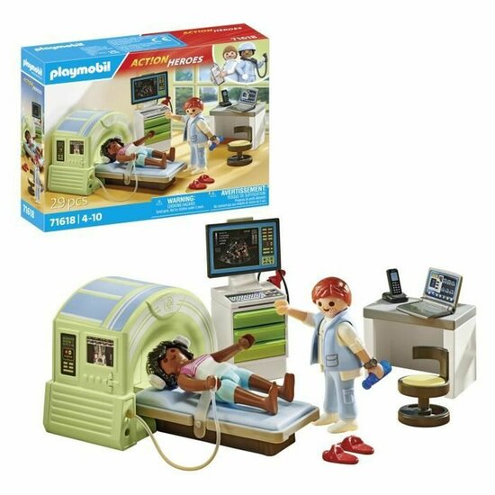 Playset Playmobil 71618 - Patient Medical Scanner 29 Onderdelen 1