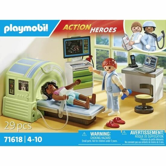 Playset Playmobil 71618 - Patient Medical Scanner 29 Onderdelen 5