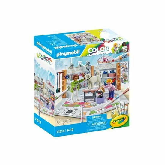 Playset Playmobil Color 71514 Grooming Salon 61 Onderdelen 1