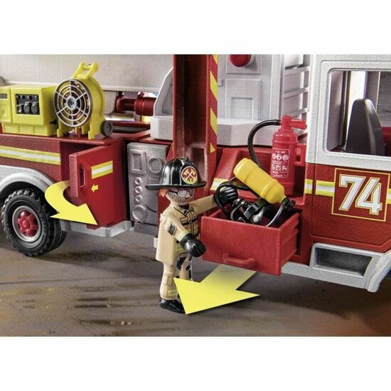 Voertuig Speelset   Playmobil Fire Truck with Ladder 70935         113 Onderdelen   6