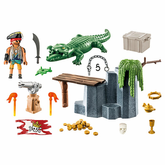 Playset Playmobil 71473 Krokodil Pirates 59 Onderdelen 2