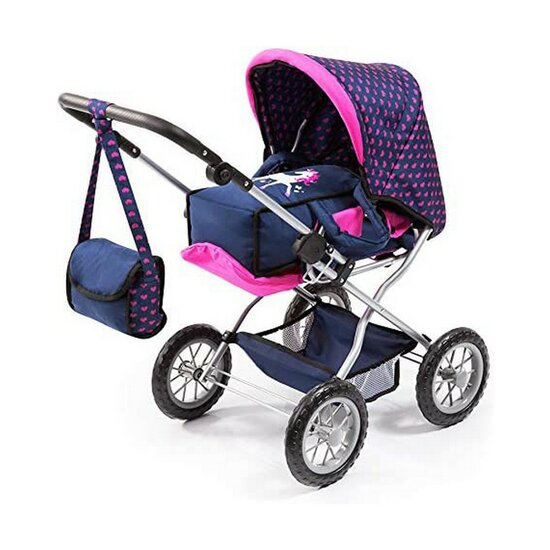 Poppenwagen Reig Big Combi Blauw Roze 1