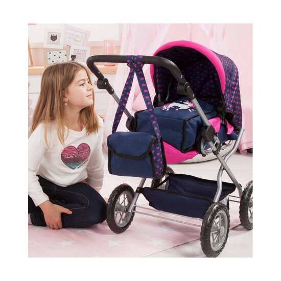 Poppenwagen Reig Big Combi Blauw Roze 6