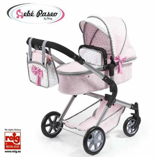 Poppenwagen Reig Combi 62 cm 82 x 79 x 38,5 cm Roze 2