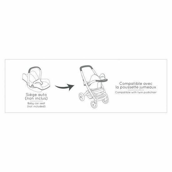 Poppenwagen Smoby Maxi-Cosi Twin 64 cm 6