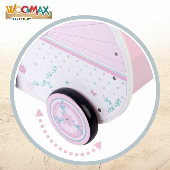 Poppenwagen Woomax Roze 39 x 46 x 26,5 cm 2