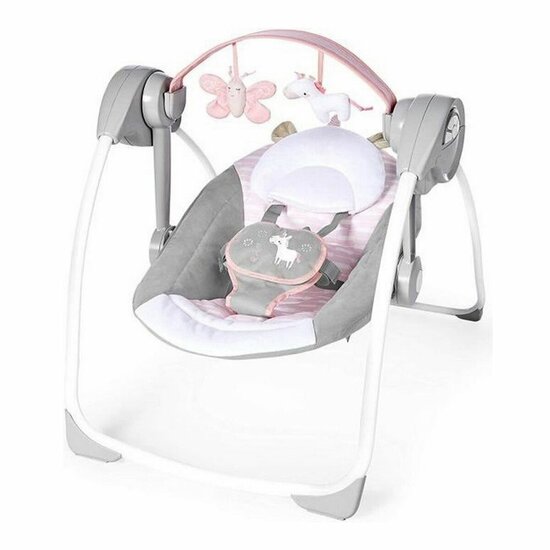 Schommelstoel Ingenuity Compact Swing - Flora Licht Roze 1