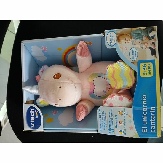 Knuffel met Geluid Unicorn Vtech (ES) (20 x 28 x 12 cm) 5