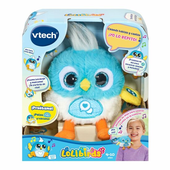 Knuffel met Geluid Vtech Lolibirds Lolito Blauw 5