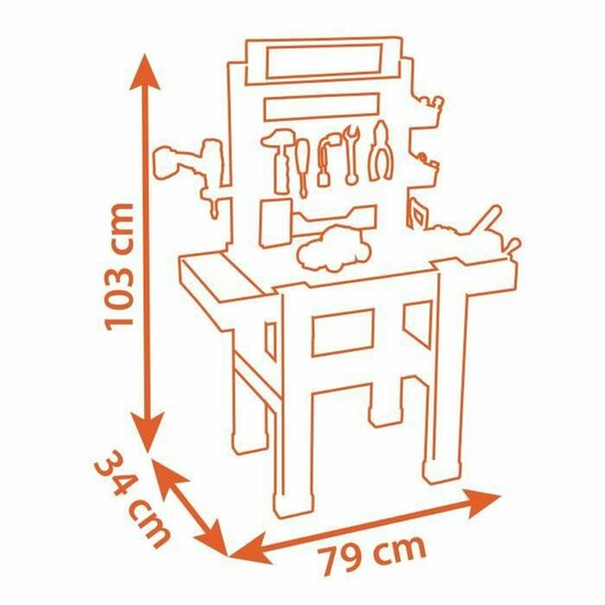 Gereedschapsset voor kinderen Smoby 4