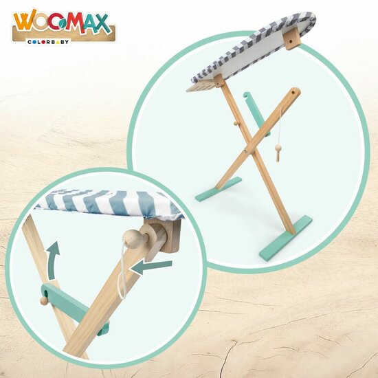 Strijkplank Woomax Speelgoed 2 Onderdelen 71,5 x 61,5 x 19 cm (4 Stuks) 3