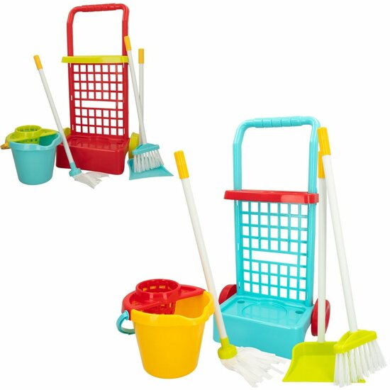 Schoonmaakwagen met accessoires Colorbaby Speelgoed 5 Onderdelen 30,5 x 55,5 x 19,5 cm (12 Stuks) 2