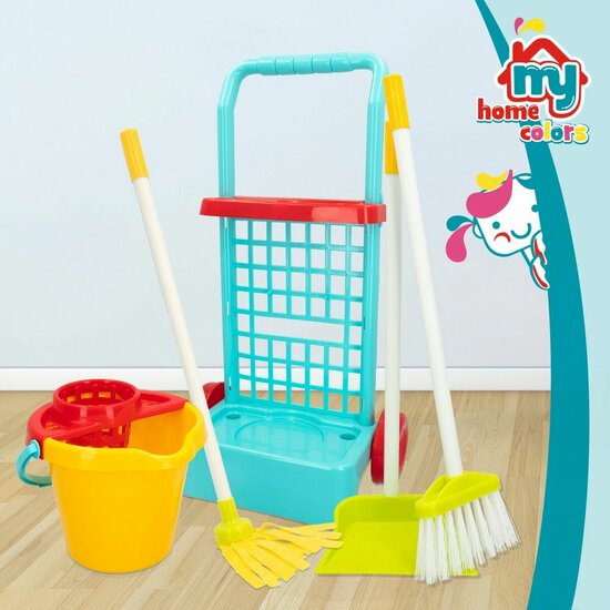 Schoonmaakwagen met accessoires Colorbaby My Home 30,5 x 55,5 x 19,5 cm (4 Stuks) 3