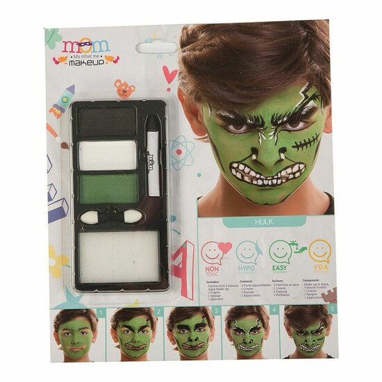 Make-up Set My Other Me Groen Hulk (24 x 20 cm) 1