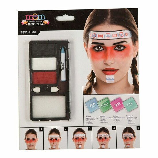 Kinder Make-up Set My Other Me Vrouw Amerikaans-Indiaans (24 x 20 cm) 1