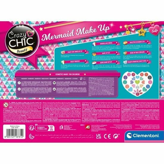 Kinder Make-up Set Clementoni Crazy Chic Beauty Mermaid Make up 5