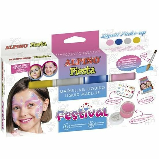 Make-up voor Kinderen Alpino Festival 4 kleuren 1