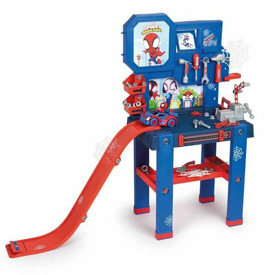 Werkbank met Gereedschap Smoby Spidey 110 x 110 x 34 cm Speelgoed 1