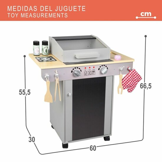 Speelgoedkeuken Teamson BBQ 60 x 66,5 x 30 cm 6