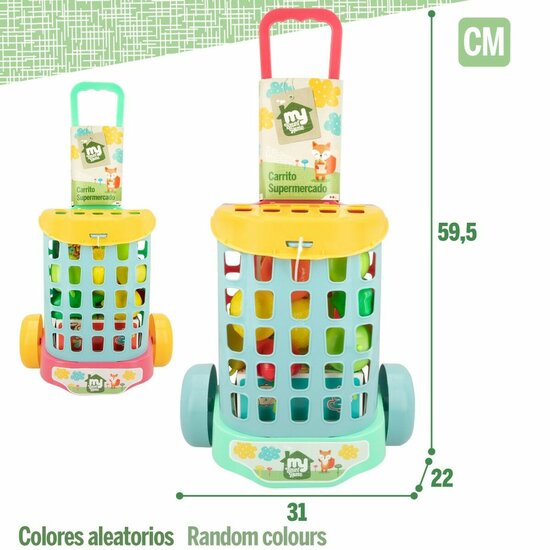 Winkelwagen Colorbaby My Home Speelgoed 12 Onderdelen 15 x 10 x 6 cm 8 Stuks 7