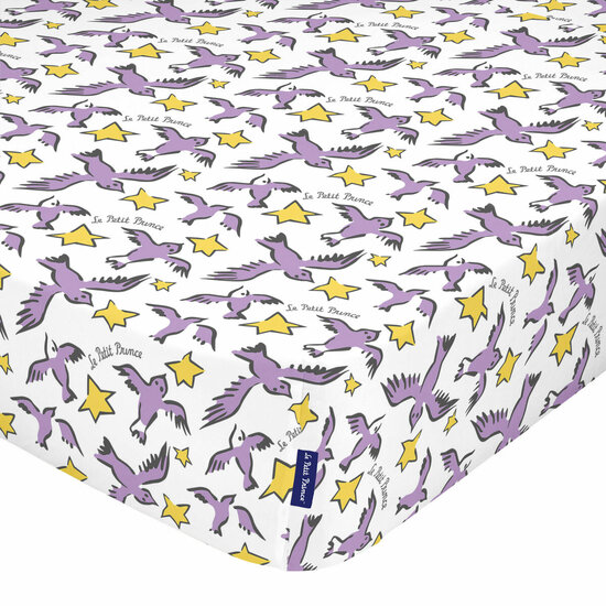 Onderlaken HappyFriday LE PETIT PRINCE Multicolour 60 x 120 x 14 cm Vogels 1