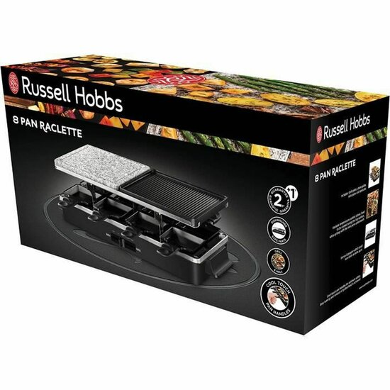 Bakplaat Russell Hobbs Raclette Zwart 2