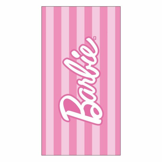 Strandhanddoek Barbie Roze 70 x 140 cm 1