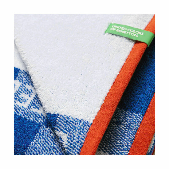 Strandhanddoek Benetton BE146 140 x 170 cm Blauw 4