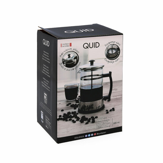 Cafeti&egrave;re Quid Serenia Transparant Glas Roestvrij staal 600 ml (6 Stuks) 6