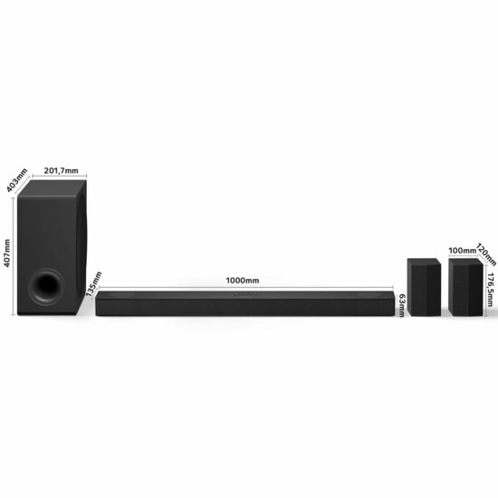 Soundbar LG S80TR.DEUSLLK Zwart 580 W 5