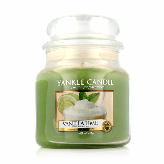 Geurkaars Yankee Candle Classic Medium Jar Candles Limoen Vanille 411 g 1