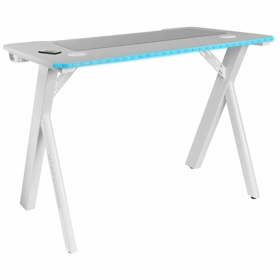 Bureau Mars Gaming MGD100RGBW Wit Staal 100 x 60 cm 1