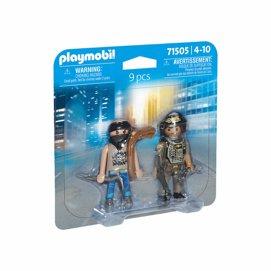 Playset Playmobil 71505 Politie Dief 9 Onderdelen 1