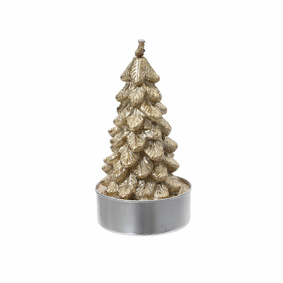 Kaars Lifetime Gouden Kerstboom 9,2 x 9,2 cm 1