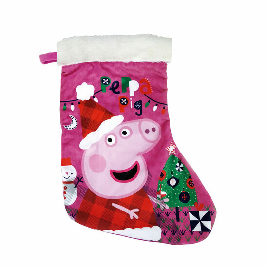 Kerstsok Peppa Pig Cosy corner 42 cm 1