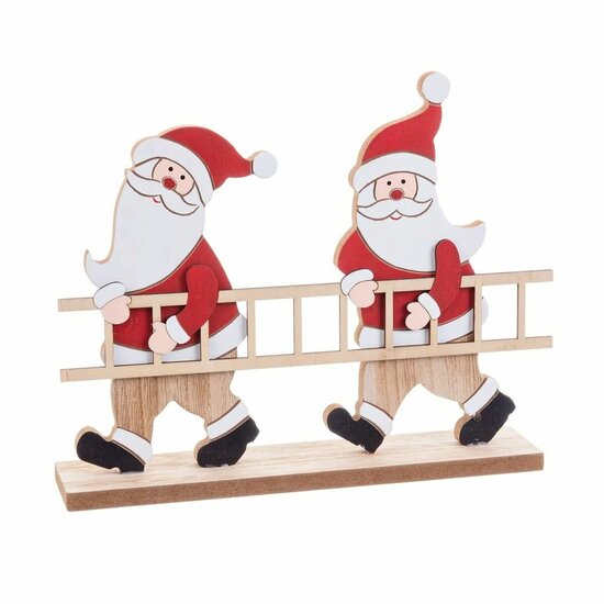 Kerstversiering Multicolour Hout Kerstman 14,5 x 5 x 19 cm 2