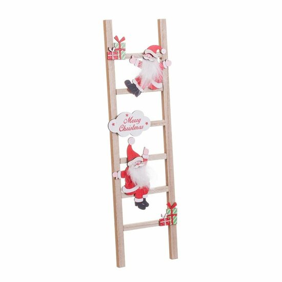 Kerstversiering Multicolour Hout Trap Kerstman 12 x 1,8 x 42 cm 2