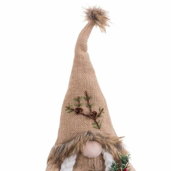 Kerstversiering Beige Zand Weefsel Meisje 18 x 9 x 38 cm 2