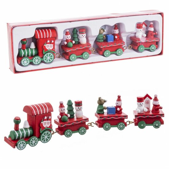 Kerstversiering Multicolour Trein 25,5 X 7,5 X 3 CM 1