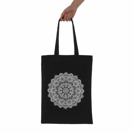 Dames handtas Versa Zwart 36 x 48 x 36 cm Mandala 1