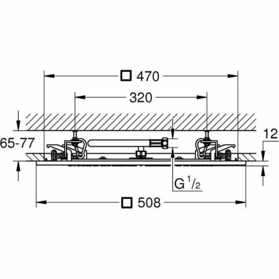 Douchekop Grohe   Metaal Roestvrij staal 50,8 cm 7