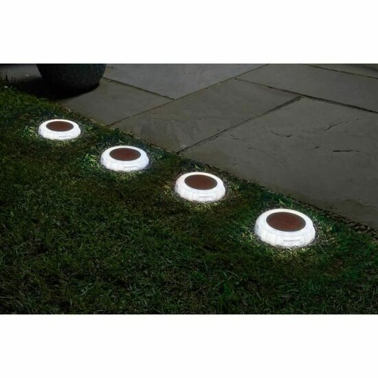 Set tuinverlichting op zonne-energie Super Smart DecorDisk (4 Stuks) 2