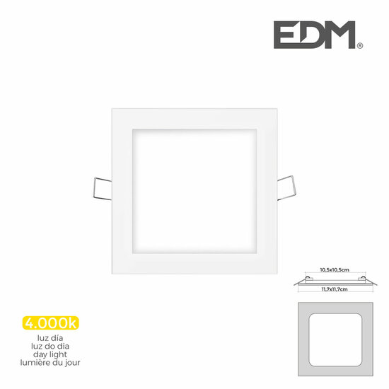 Inbouwspots EDM 31606 Downlight A G 6 W 320 Lm (4000 K) 3