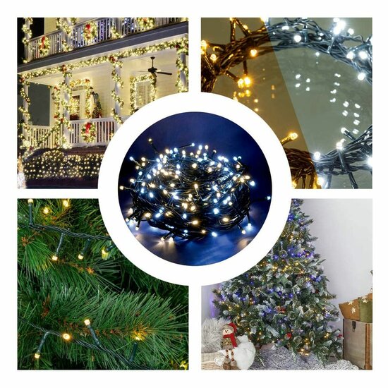 LED lichtsnoer 50 m Wit 6 W Kerstmis 3