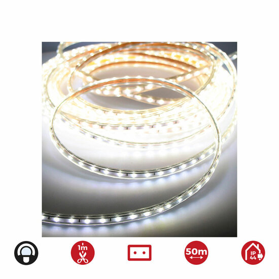 LED strips EDM 72700 4,2 W x 1 m 50 m Koud licht 6400 K 350 lm 4