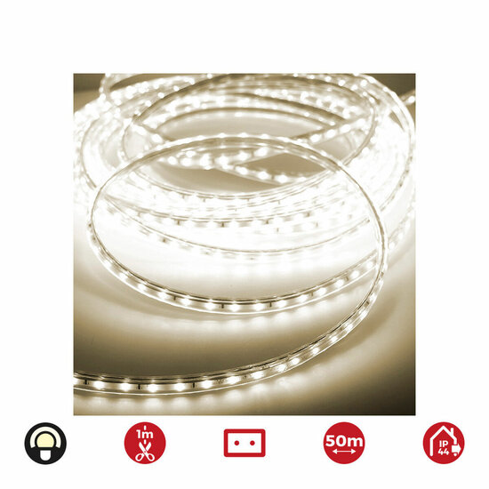 LED strips EDM 72701 4,2 W x 1 m 50 m Warm licht 3200 K 350 lm 4